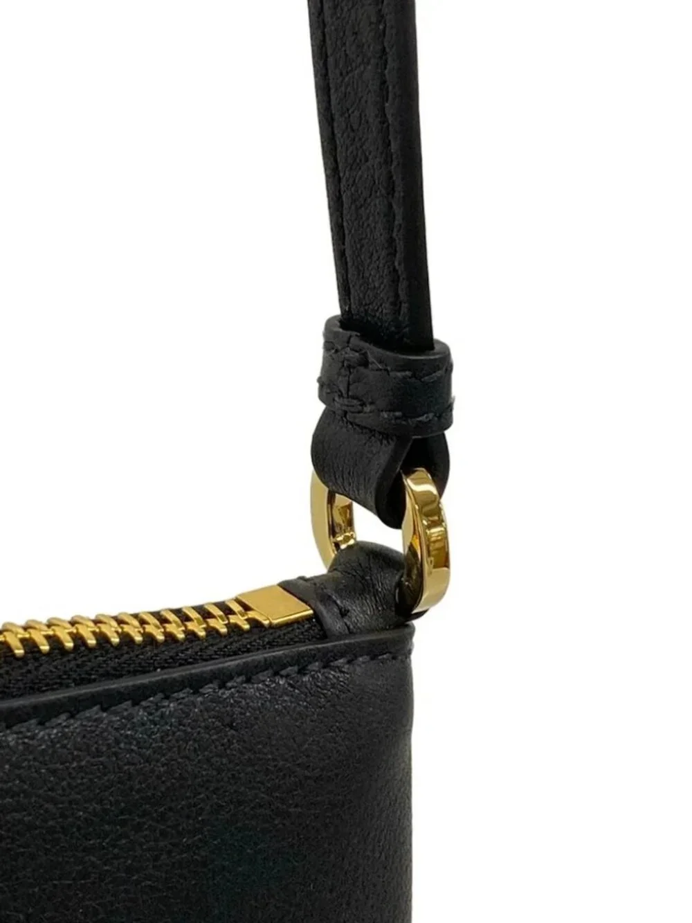 PRADA 1BC238 Black soft grain leather Shoulder Bag